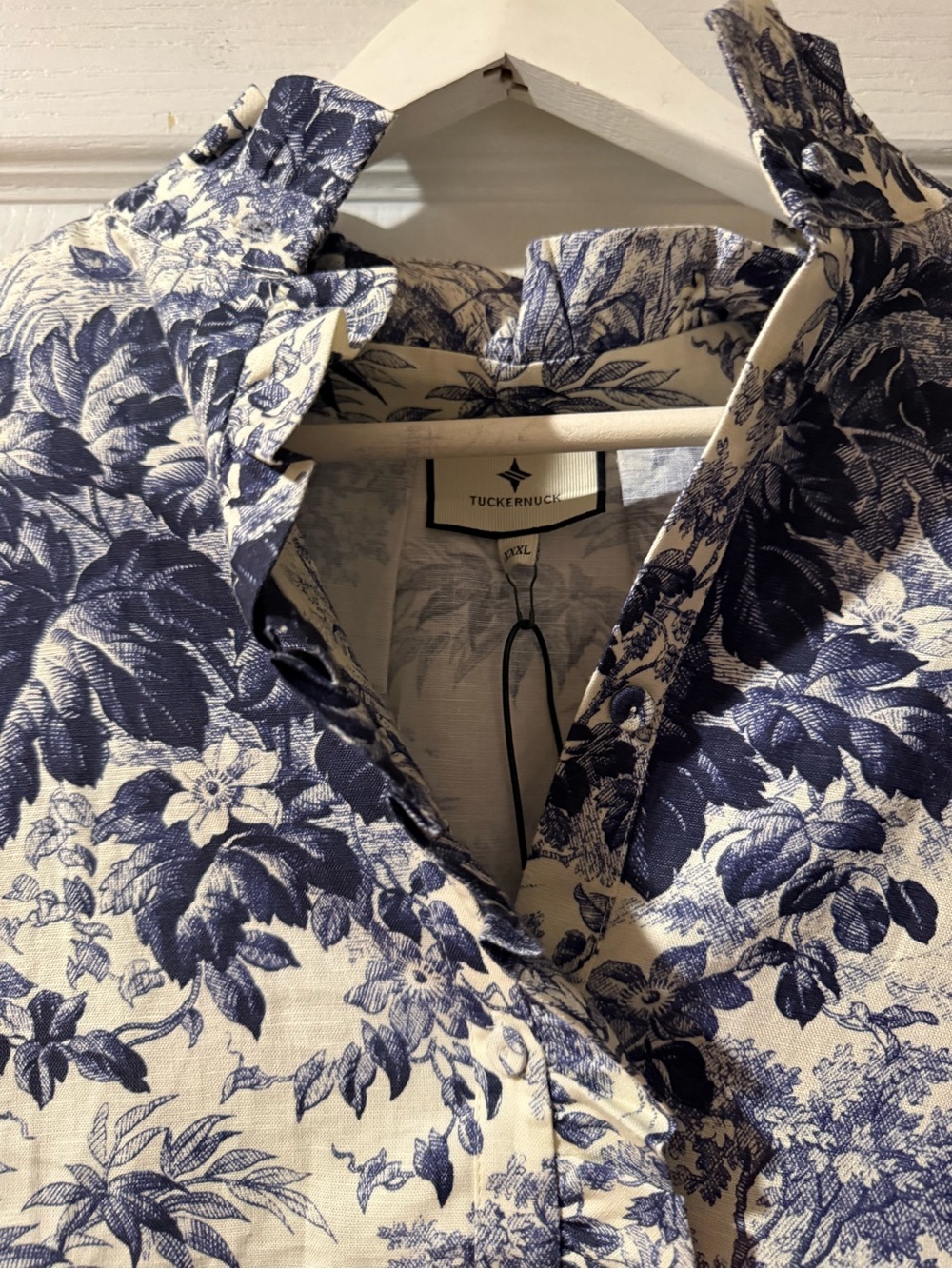 Tuckernuck Navy Blue Toile Tate Dress - Picture 9 of 11
